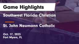 Southwest Florida Christian  vs St. John Neumann Catholic  Game Highlights - Oct. 17, 2023