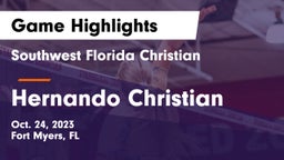 Southwest Florida Christian  vs Hernando Christian Game Highlights - Oct. 24, 2023