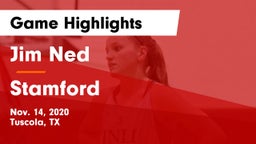 Jim Ned  vs Stamford  Game Highlights - Nov. 14, 2020