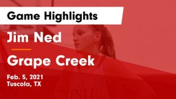 Jim Ned  vs Grape Creek  Game Highlights - Feb. 5, 2021
