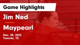 Jim Ned  vs Maypearl  Game Highlights - Dec. 28, 2023