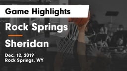 Rock Springs  vs Sheridan Game Highlights - Dec. 12, 2019