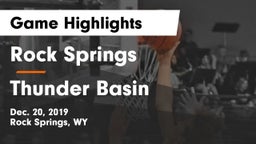 Rock Springs  vs Thunder Basin  Game Highlights - Dec. 20, 2019
