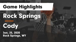 Rock Springs  vs Cody  Game Highlights - Jan. 25, 2020