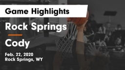 Rock Springs  vs Cody  Game Highlights - Feb. 22, 2020