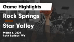 Rock Springs  vs Star Valley Game Highlights - March 6, 2020