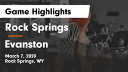 Rock Springs  vs Evanston Game Highlights - March 7, 2020