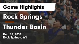 Rock Springs  vs Thunder Basin  Game Highlights - Dec. 18, 2020