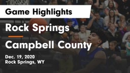 Rock Springs  vs Campbell County  Game Highlights - Dec. 19, 2020