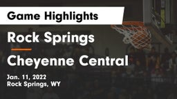 Rock Springs  vs Cheyenne Central  Game Highlights - Jan. 11, 2022