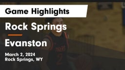 Rock Springs  vs Evanston Game Highlights - March 2, 2024