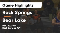 Rock Springs  vs Bear Lake  Game Highlights - Dec. 20, 2019