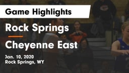 Rock Springs  vs Cheyenne East  Game Highlights - Jan. 10, 2020