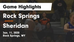 Rock Springs  vs Sheridan  Game Highlights - Jan. 11, 2020