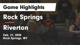 Rock Springs  vs Riverton  Game Highlights - Feb. 21, 2020