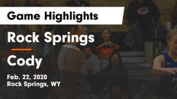Rock Springs  vs Cody  Game Highlights - Feb. 22, 2020