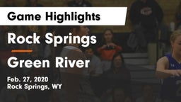 Rock Springs  vs Green River  Game Highlights - Feb. 27, 2020