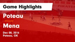 Poteau  vs Mena  Game Highlights - Dec 08, 2016