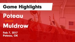 Poteau  vs Muldrow  Game Highlights - Feb 7, 2017