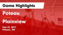 Poteau  vs Plainview Game Highlights - Feb 23, 2017