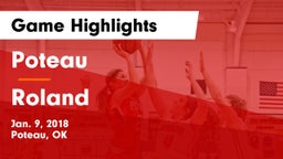 Poteau  vs Roland  Game Highlights - Jan. 9, 2018
