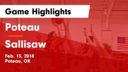 Poteau  vs Sallisaw Game Highlights - Feb. 13, 2018