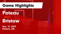 Poteau  vs Bristow Game Highlights - Jan. 12, 2019