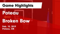 Poteau  vs Broken Bow Game Highlights - Feb. 15, 2019