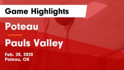 Poteau  vs Pauls Valley  Game Highlights - Feb. 28, 2020