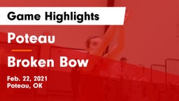 Poteau  vs Broken Bow  Game Highlights - Feb. 22, 2021