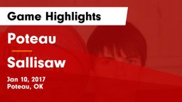 Poteau  vs Sallisaw  Game Highlights - Jan 10, 2017