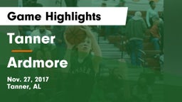 Tanner  vs Ardmore  Game Highlights - Nov. 27, 2017