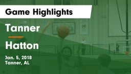 Tanner  vs Hatton  Game Highlights - Jan. 5, 2018