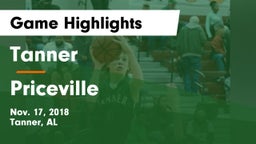 Tanner  vs Priceville  Game Highlights - Nov. 17, 2018
