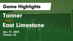 Tanner  vs East Limestone  Game Highlights - Jan. 21, 2022