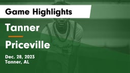 Tanner  vs Priceville  Game Highlights - Dec. 28, 2023