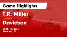 T.R. Miller  vs Davidson  Game Highlights - Sept. 16, 2023