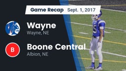 Recap: Wayne  vs. Boone Central  2017
