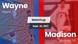 Matchup: Wayne  vs. Madison  2017
