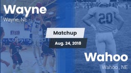 Matchup: Wayne  vs. Wahoo  2018