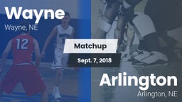 Matchup: Wayne  vs. Arlington  2018