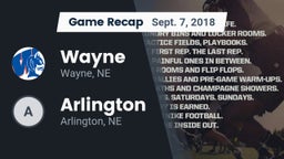 Recap: Wayne  vs. Arlington  2018