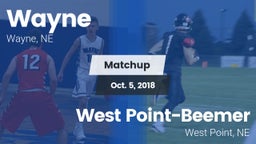 Matchup: Wayne  vs. West Point-Beemer  2018