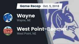 Recap: Wayne  vs. West Point-Beemer  2018