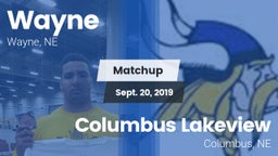 Matchup: Wayne  vs. Columbus Lakeview  2019
