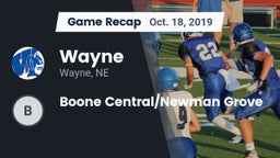 Recap: Wayne  vs. Boone Central/Newman Grove 2019