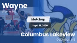 Matchup: Wayne  vs. Columbus Lakeview  2020