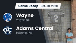 Recap: Wayne  vs. Adams Central  2020