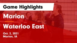 Marion  vs Waterloo East  Game Highlights - Oct. 2, 2021