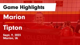 Marion  vs Tipton  Game Highlights - Sept. 9, 2023